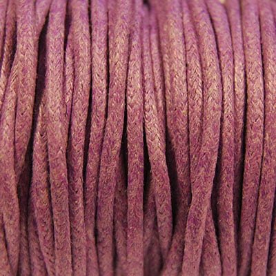 Waxkoord 2mm paars 2.5m