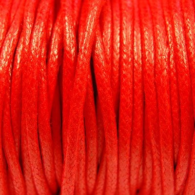 Waxkoord 2mm rood 2.5m
