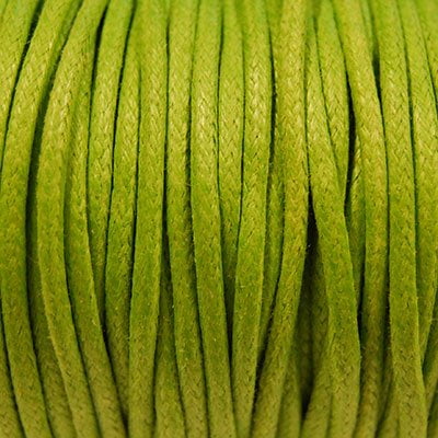 Waxkoord 2mm lime 2.5m