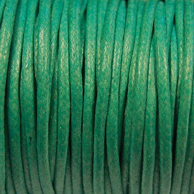 Waxkoord 2mm turquoise 2.5m