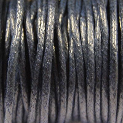 Waxkoord 2mm zwart 2.5m