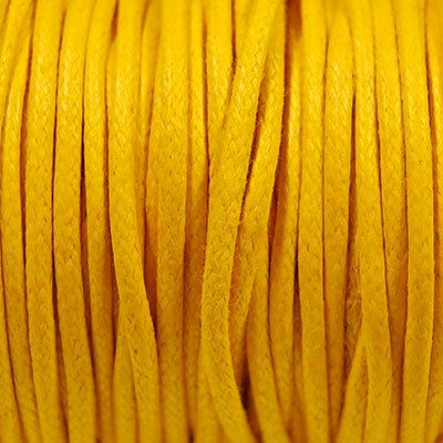 Waxkoord 2mm geel 2.5m