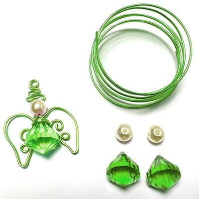 Wire Angel 2x DIY green