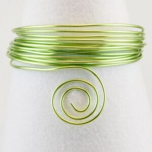 Aluminium draad 2mm 5m mintgreen