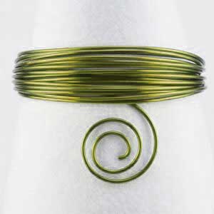 Aluminium draad 2mm 5m Oliv