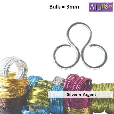 Aluminiumdraad 500g +/-26m 3mm light gold
