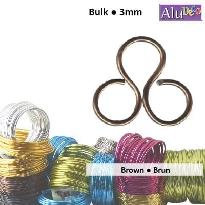 Aluminiumdraad 500g +/-26m 3mm brown