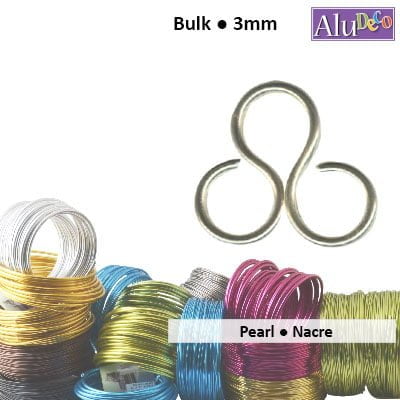 Aluminiumdraad 500g +/-26m 3mm pearl