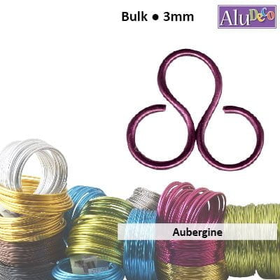 Aluminiumdraad 500g +/-26m 3mm aubergine