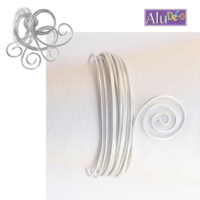 Aluminiumdraad embossing 3m 3mm silver