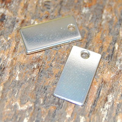 Bedel metaal rechthoek 10x18mm 2x