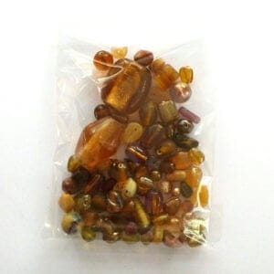 Crackle mix beads ass. bruin 60gr.