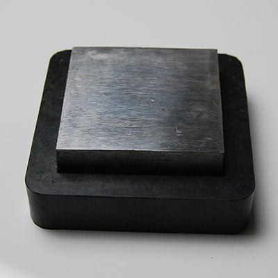 HT24300-03: Benchblok vierkant met rubberblok