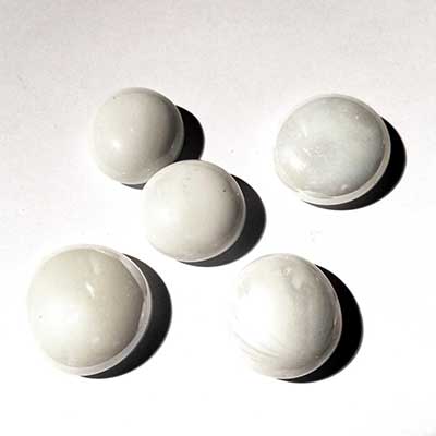 peddle stones wit glans x5