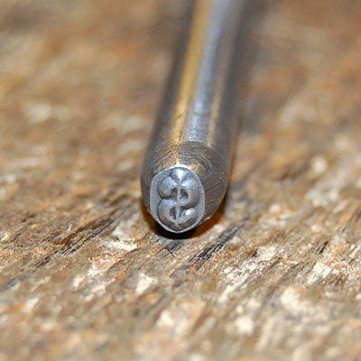 Slagstempel Dollar-teken 3-4.5 mm