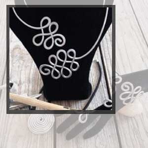 halsketting "hammered"